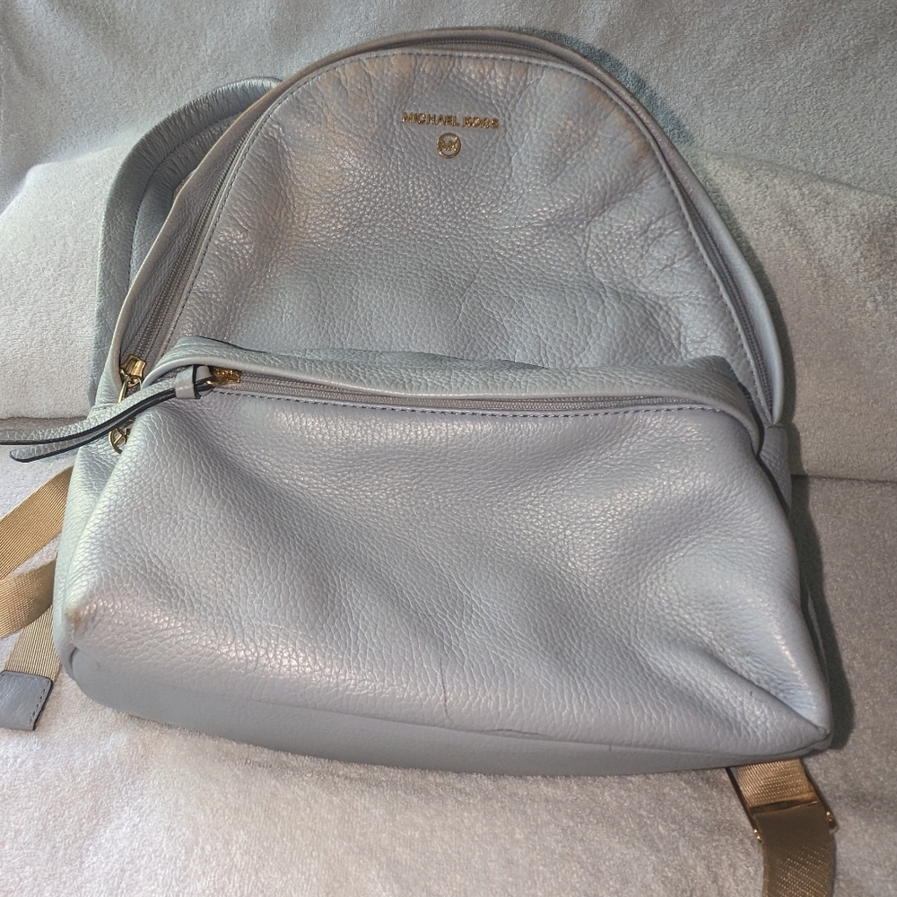 Michael Kors Slater Pebbled Leather Backpack. View 4